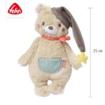 Fehn Kuscheltier Bär Bruno – Weicher Teddybär für Neugeborene als Einschlafhilfe - Stofftier zum Greifen – Bild 3