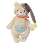 Fehn Kuscheltier Bär Bruno – Weicher Teddybär für Neugeborene als Einschlafhilfe - Stofftier zum Greifen