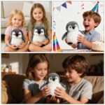 JcvPot Pinguin Kuscheltier, Weiches Stofftier Für Kinder Und Babys, Kuscheltier Pinguin PlüschtiePlüschtier – Bild 3