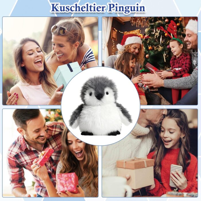 JcvPot Pinguin Kuscheltier, Weiches Stofftier Für Kinder Und Babys, Kuscheltier Pinguin PlüschtiePlüschtier – Bild 2